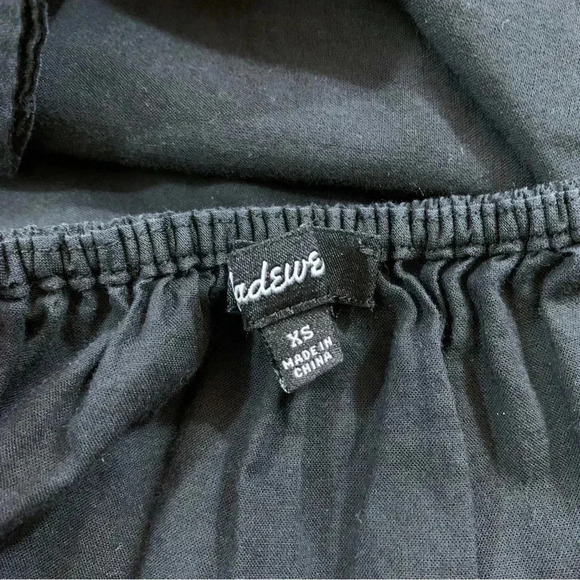 Madewell Embroidered Tie Back Cut Out Top - Picture 6 of 12